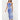 Corilyn Cut Out Scarf Top Midi Dress- Cobalt