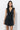 Elaine Bow Taffeta Mini Dress Black
