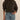 Favorite Daughter Crop Signature Sweatshirt-Espresso/Blue