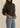 Favorite Daughter Crop Signature Sweatshirt-Espresso/Blue