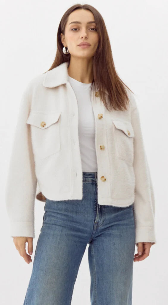 greylin Weston cropped jacket ecru