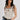 Rosebud Knit Top- Ivory Combo