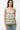 Roy Square Neckline Printed Top- Olive