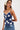 Susie Printed Top- Navy Combo