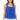 Trina Embroidered Double Tie Front Top- Cobalt