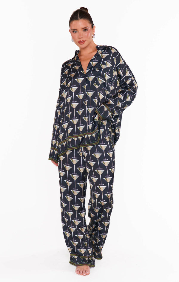 show me your mumu classic pj set dirty martini